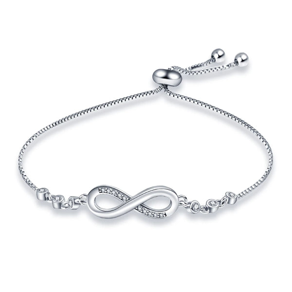 Pulsera de Plata de ley Ajustable